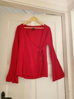 Wikkelblouse rood maat L, Kleding | Dames, Ophalen of Verzenden, Zo goed als nieuw, Rood, Lange mouw