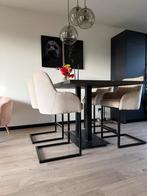 Eettafel 4 luxe stoelen, Huis en Inrichting, Tafels | Eettafels, Ophalen, Gebruikt, Eikenhout, 50 tot 100 cm