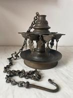 Gegoten bronzen olielamp, Sumatra 19e eeuw, interior design, Antiek en Kunst, Verzenden