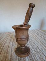 Vintage Houten Vijzel met Stamper NIEUW Jaren '70., Antiek en Kunst, Antiek | Overige Antiek, Ophalen of Verzenden
