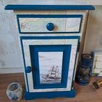 Nachtkastje nautische stijl, Ophalen of Verzenden, Zo goed als nieuw, Hout