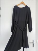 Zwarte zomer jurk 46 48 met lint, Zo goed als nieuw, Ophalen
