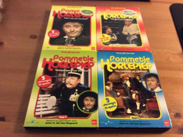 Pommetje Horlepiep deel 1-4. Prijs is setprijs, Cd's en Dvd's, Dvd's | Tv en Series, Zo goed als nieuw, Komedie, Alle leeftijden