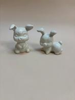 2 vintage konijntjes Japans wit porselein, Ophalen of Verzenden