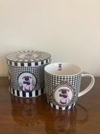 Mok met Mopshond in Blik, Ophalen of Verzenden, Zo goed als nieuw