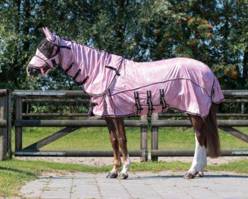 Vliegendeken met afneembare hals, Dieren en Toebehoren, Paarden en Pony's | Dekens en Dekjes, Zo goed als nieuw, Deken, Ophalen of Verzenden