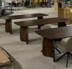 Japandi tafel 210 of 240cm bruin met houten poot, Ophalen, 200 cm of meer, Zo goed als nieuw, Vijf personen of meer