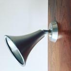 Jaren 60 vintage Philips wandlamp trompet vorm aluminium, Huis en Inrichting, Gebruikt, Ophalen of Verzenden, Aluminium, Philips
