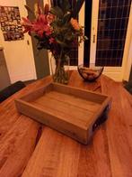 Houten dienblad, Ophalen of Verzenden, Zo goed als nieuw, Rechthoekig, Hout