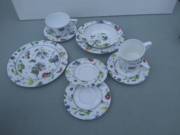 Mepal Rosti Campingservies Janneke Brinkman Fruit en Flowers, Caravans en Kamperen, Kampeeraccessoires, Zo goed als nieuw, Ophalen of Verzenden