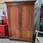 Antieke vintage oude eiken demontabele kast linnenkast, Ophalen