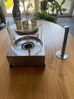 Mooie RVS sfeerhaard met glas, Ophalen of Verzenden, Nieuw