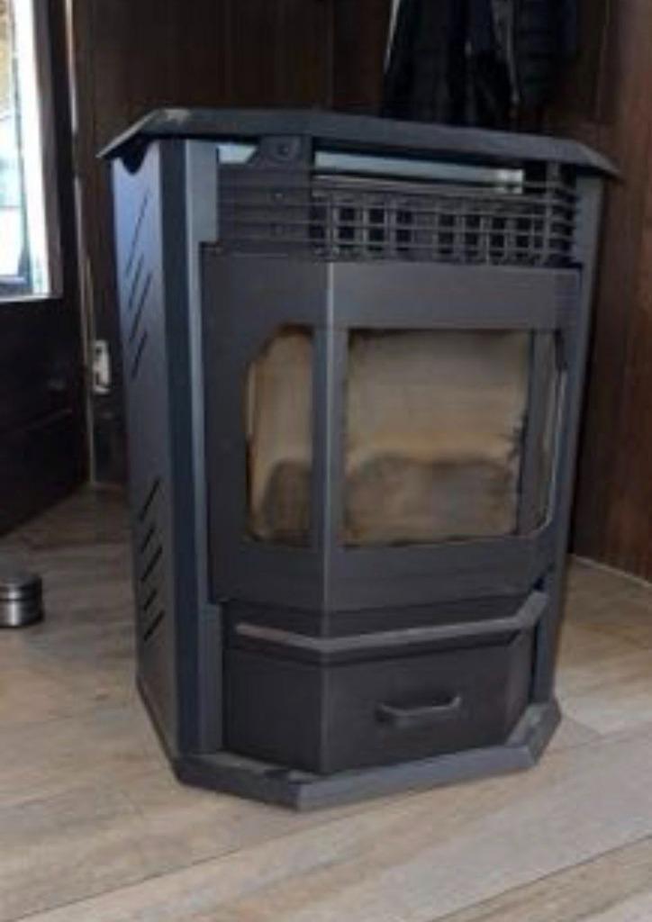 just fire palletkachel, Huis en Inrichting, Kachels, Zo goed als nieuw, Vrijstaand, Pelletkachel, Overige brandstoffen, Ophalen