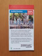 ZooParc Overloon 30% korting maximaal 4 personen, Drie personen of meer, Kortingskaart