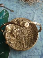 Antiek gegoten koperen eetblad met handvat, Antiek en Kunst, Antiek | Koper en Brons, Ophalen of Verzenden