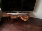 Boomstam Salontafel / Bijzettafel, Ophalen, Gebruikt, 50 tot 100 cm, Minder dan 100 cm