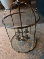 Glazen lantaarn met metalen frame, Ophalen, Zo goed als nieuw, Glas, 50 tot 75 cm