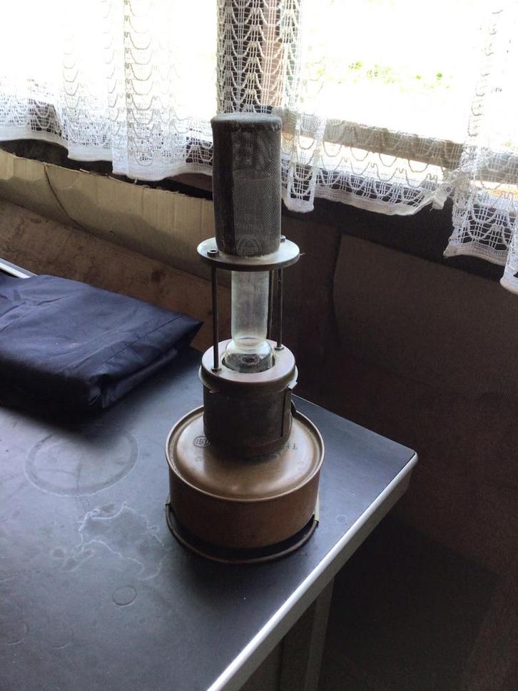 Oude Mijnwerkerslamp - Decoratief Stuk, Antiek en Kunst, Antiek | Lampen, Ophalen