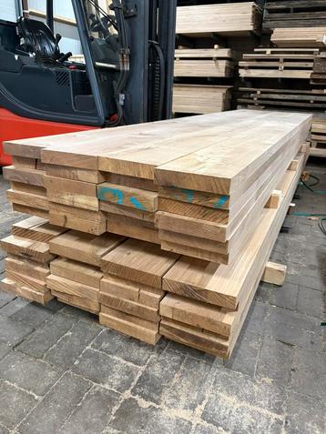 Eiken planken geschaafd 2-3-4cm KD gedroogd balken rustiek beschikbaar voor biedingen