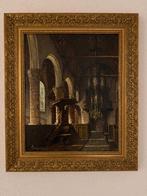 Schilderij kerkinterieur Adri Visser, Ophalen