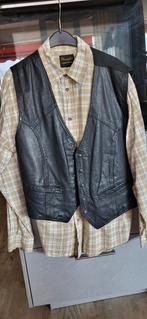 Origineel mouwloos leren vest mt. 50/52, Kleding | Heren, Ophalen of Verzenden, Zo goed als nieuw, Maat 48/50 (M)