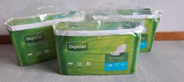 Depend Anatomic normal 3 pakken totaal 48 Stuks  beschikbaar voor biedingen