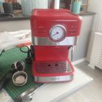 Nieuw expressomachine Rood, Witgoed en Apparatuur, Koffiezetapparaten, Ophalen of Verzenden, Zo goed als nieuw, Espresso apparaat