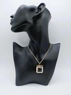 Zilveren ketting met slothanger, J. de Haas, Kampen, 1900, Sieraden, Tassen en Uiterlijk, Antieke sieraden, Verzenden, Zilver