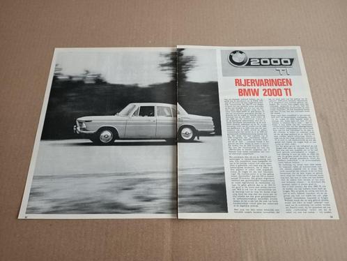 Test (uit oud tijdschrift) BMW 2000Ti (1966), Verzamelen, Automerken, Motoren en Formule 1, Gebruikt, Auto's, Verzenden