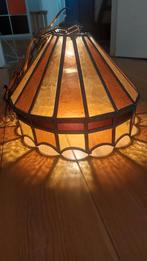Antieke art deco lamp glas in lood hanglamp, Antiek en Kunst, Ophalen