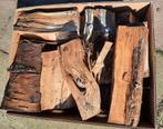 Droog kloofhout te koop, verpakt per bananendoos van ca 15kg, Tuin en Terras, Haardhout, Minder dan 3 m³, Ophalen, Overige houtsoorten