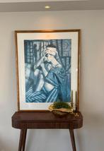 ** prachtig ingelijste print 95x120 cm **, Huis en Inrichting, Woonaccessoires | Schilderijen, Tekeningen en Foto's, Ophalen, Zo goed als nieuw