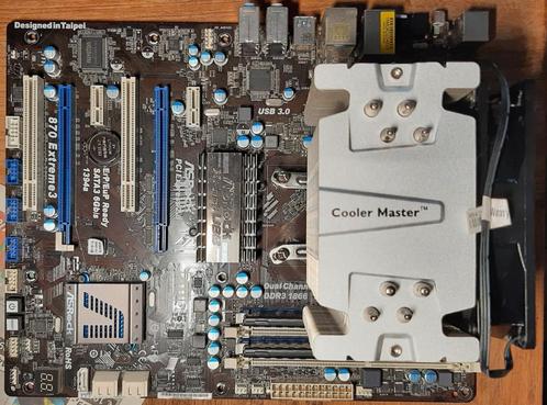 ASROCK 870 Extreme 3 R2.0 met NVIDIA GeForceGTS250 Gamersset, Computers en Software, Moederborden, Zo goed als nieuw, AMD, DDR3