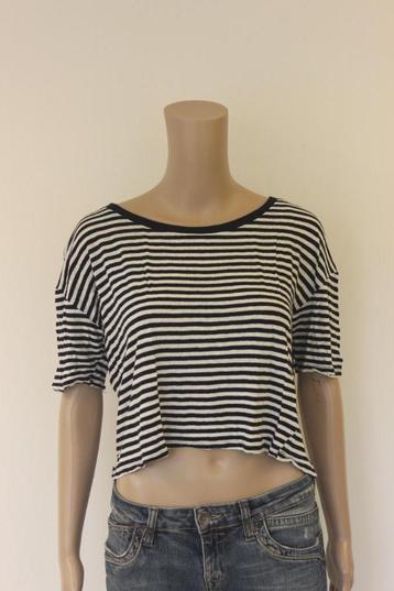 Forever 21 blauw/wit crop t-shirt  beschikbaar voor biedingen