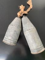 2 Kerstklokken van zink, Diversen, Ophalen of Verzenden, Zo goed als nieuw