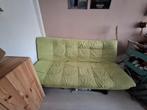 Groene slaapbank, Huis en Inrichting, Slaapkamer | Slaapbanken, Ophalen, Gebruikt, 140 cm, Twijfelaar