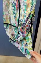 Mezza Luna jurk, apart en kleurrijk print en model 44 36025, Mezza Luna, Overige kleuren, ., Maat 42/44 (L)