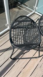 Taste by 4Seasons Delano voetenbank Antraciet, Huis en Inrichting, Ophalen, Zwart, Riet of Rotan, Zo goed als nieuw