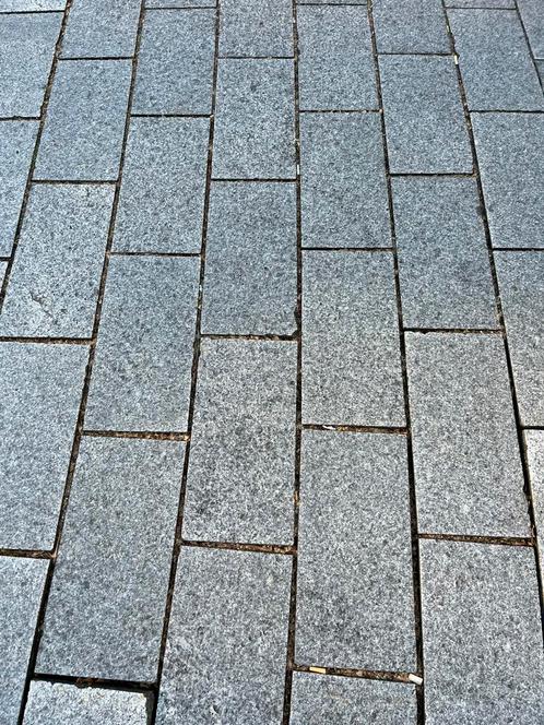 Natuursteen tegels gebruikt, Tuin en Terras, Tegels en Klinkers, Zo goed als nieuw, Terrastegels, Natuursteen, 10 m² of meer, Ophalen