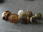 7 x knoop knopen goud metaal bruin kleuren diverse maten, Hobby en Vrije tijd, Naaien en Fournituren, Ophalen of Verzenden, Zo goed als nieuw