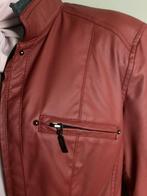 Bomberjack grijs/donker rood  ,M ,, Kleding | Dames, Ophalen of Verzenden, Gedragen, Maat 38/40 (M), Rood