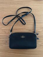 Coach tas schoudertasje zwart 19x11x5 tweevaks met ritsen, Sieraden, Tassen en Uiterlijk, Tassen | Schoudertassen, Ophalen of Verzenden
