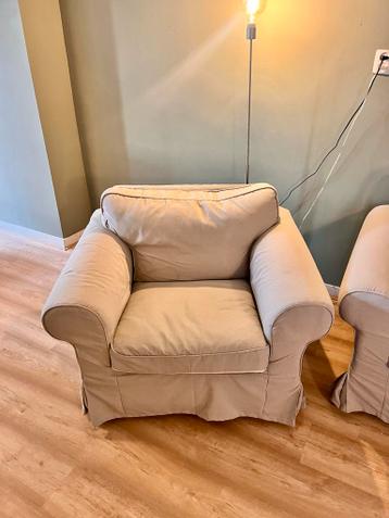 Ikea Ektorp Bankstel + Fauteuil - Zandkleur - afbeelding 3