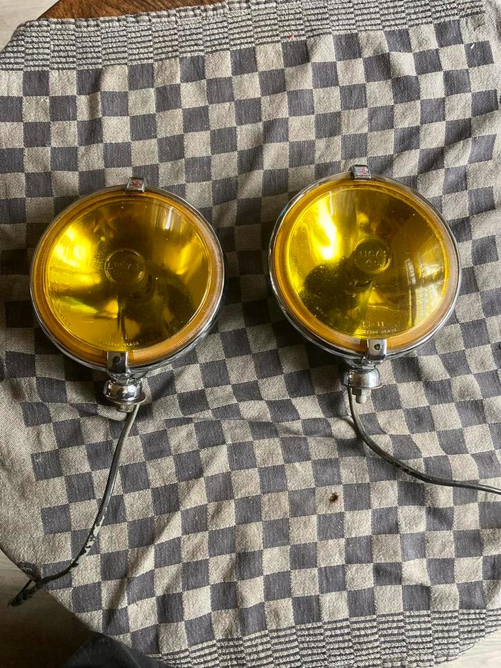 Oldtimer 2 lucas mistlampen type LR 11., Auto-onderdelen, Verlichting, Gebruikt, Ophalen of Verzenden