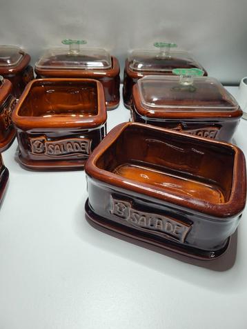 Super mooie oude glazuurde Salade bakken uit de jaren 60-70  beschikbaar voor biedingen