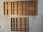 2 x letterbak letterbakken letter bak vakjes van hout, Huis en Inrichting, Ophalen, Gebruikt