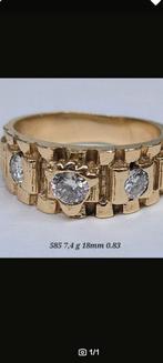 Rolex Ring 14 Karat 7,4 gram  0.83 Diamant VS, Sieraden, Tassen en Uiterlijk, Armbanden, Ophalen of Verzenden, Zo goed als nieuw