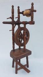 Houten spinnenwiel eikenhout, Ophalen, Gebruikt, Spinnewiel