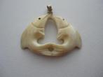 Hanger , material bone ,kissing Fish., Overige materialen, Dier, Zo goed als nieuw, Verzenden