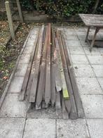 Hardhouten palen (nog 8 van de 20 beschikbaar!), Tuin en Terras, Palen, Balken en Planken, Ophalen, Minder dan 180 cm, Palen